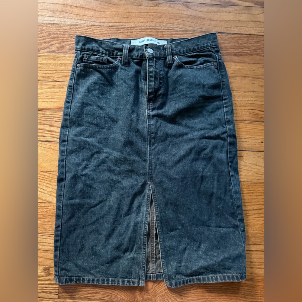 Vintage GAP Olive Green Denim skirt
